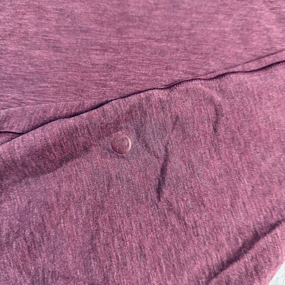 LULULEMON Dark Maroon Short Sleeve Activewear Tshirt Mens M Fitted Light - Picture 6 of 6